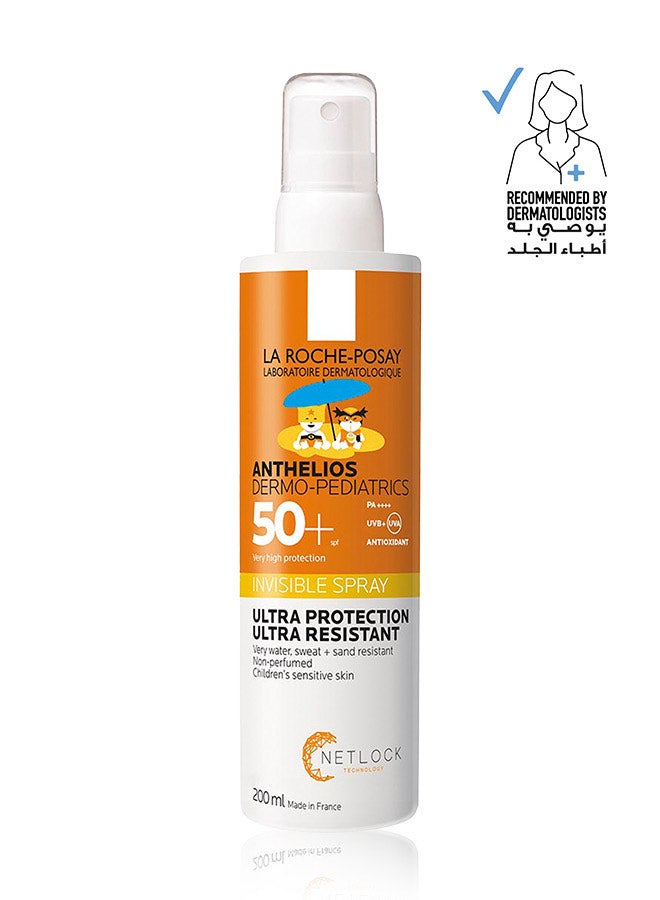 LA ROCHE-POSAY Anthelios Uvmune400 Dermo-Pediatrics Invisible Spray Spf50+ 200ml  - Image 1