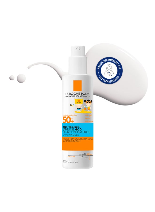 LA ROCHE-POSAY Anthelios Uvmune400 Dermo-Pediatrics Invisible Spray Spf50+ 200ml - Image 1