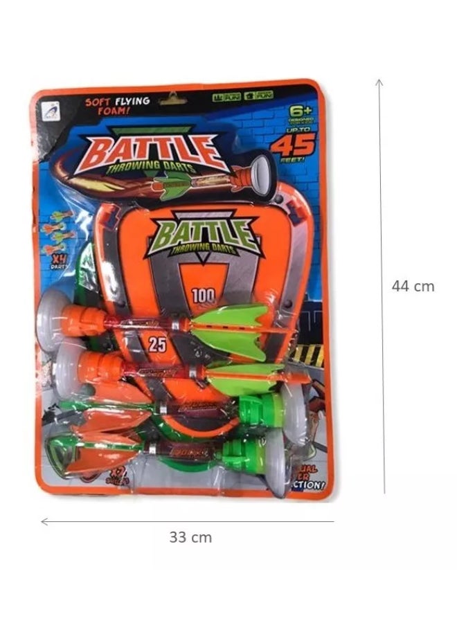 Aoxing 4-Piece Battle Throwing Darts With 2 Shields - Image 2