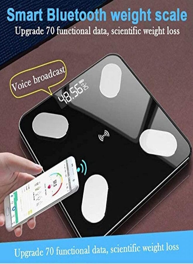Generic - Smart Body Fat Body Composition Scales BMI Analyzer Bluetooth Electronic Weighing Scale, Body Composition Monitors with Smartphone App Useful Gift for Home Family - Image 1