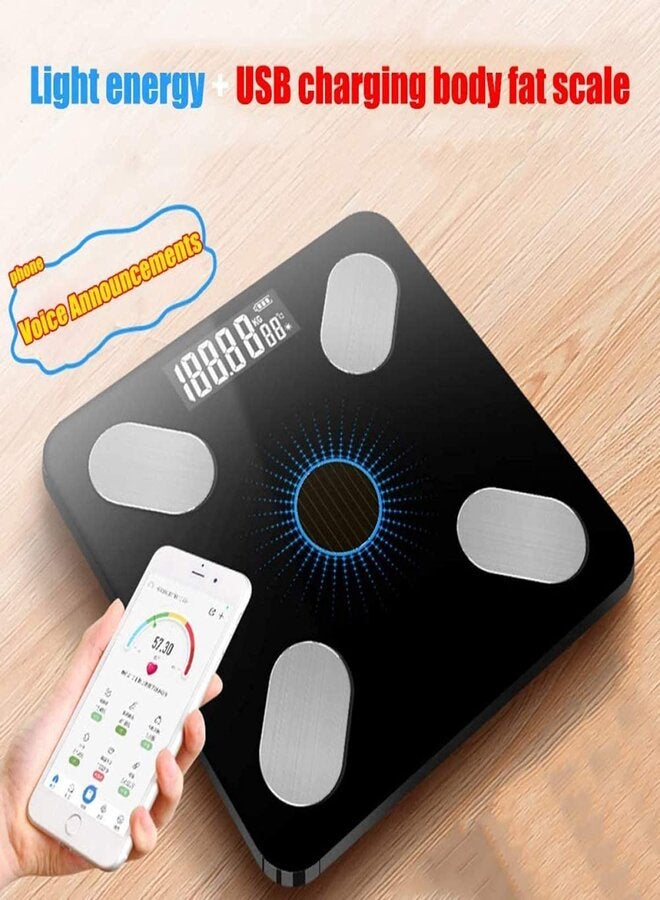 Generic - Smart Body Fat Body Composition Scales BMI Analyzer Bluetooth Electronic Weighing Scale, Body Composition Monitors with Smartphone App Useful Gift for Home Family - Image 1