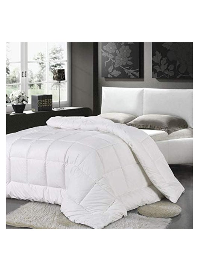 RISHAHOME Soft Solid Single Size Duvet Microfiber White  - Image 4