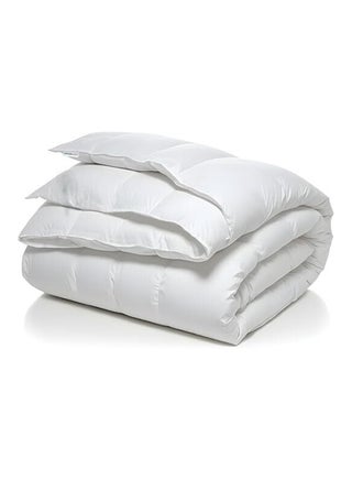 RAHALIFE White Duvet, Single Size 160x210 cm, 65 GSM Ultra-Light Summer Quilt, Thin Breathable Bedding for Hotels and Home Use Microfiber White