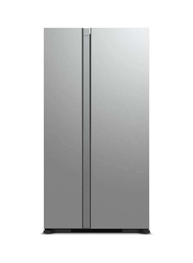 HITACHI Side-By-Side Double Door Refrigerator RS700PUK2GS Silver Glass - Image 1