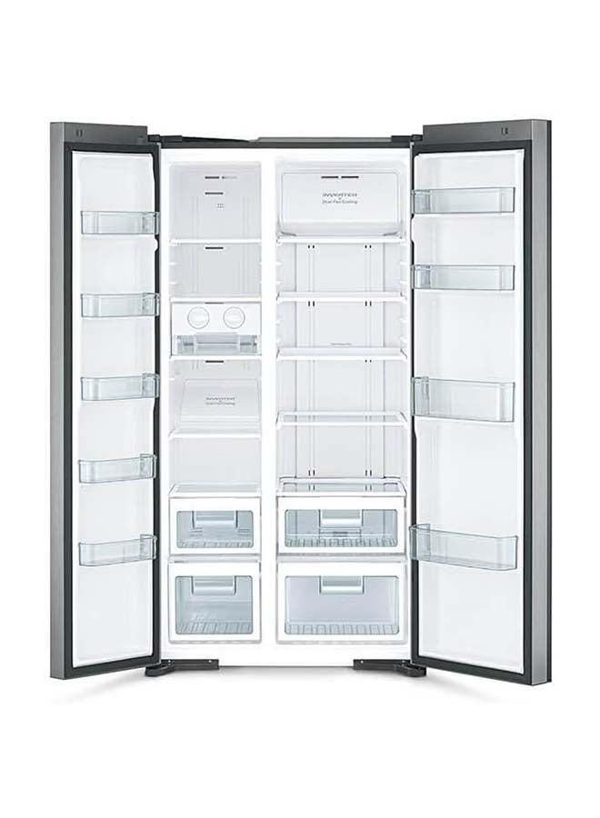 HITACHI Side-By-Side Double Door Refrigerator RS700PUK2GS Silver Glass - Image 5