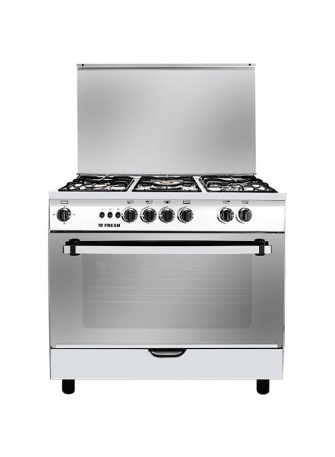فريش Fresh Gas Cooker Jumbo Stainless CB 90x60 6272 silver