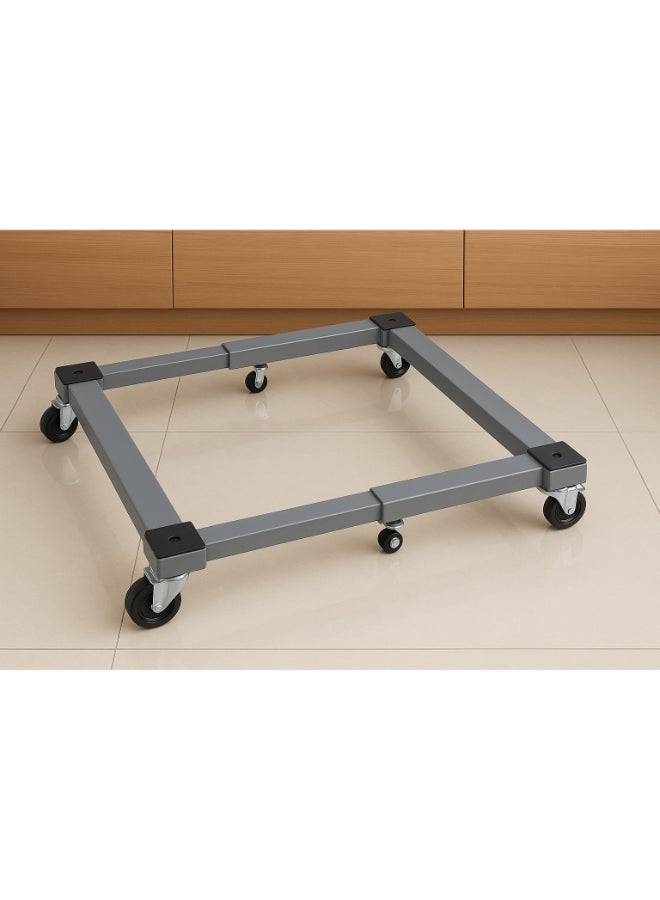 ALMUFARREJ Adjustable Refrigerator Stand Silver 95x95cm  - Image 2