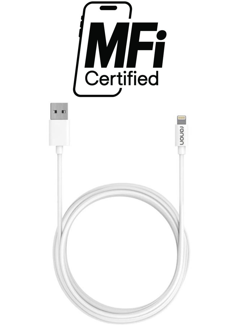 Lightning To USB Data Sync And Charging Cable White - pnsku/N38707268A/45/_/1738266209/6186b392-10dc-40dc-84aa-9010f1ae9522