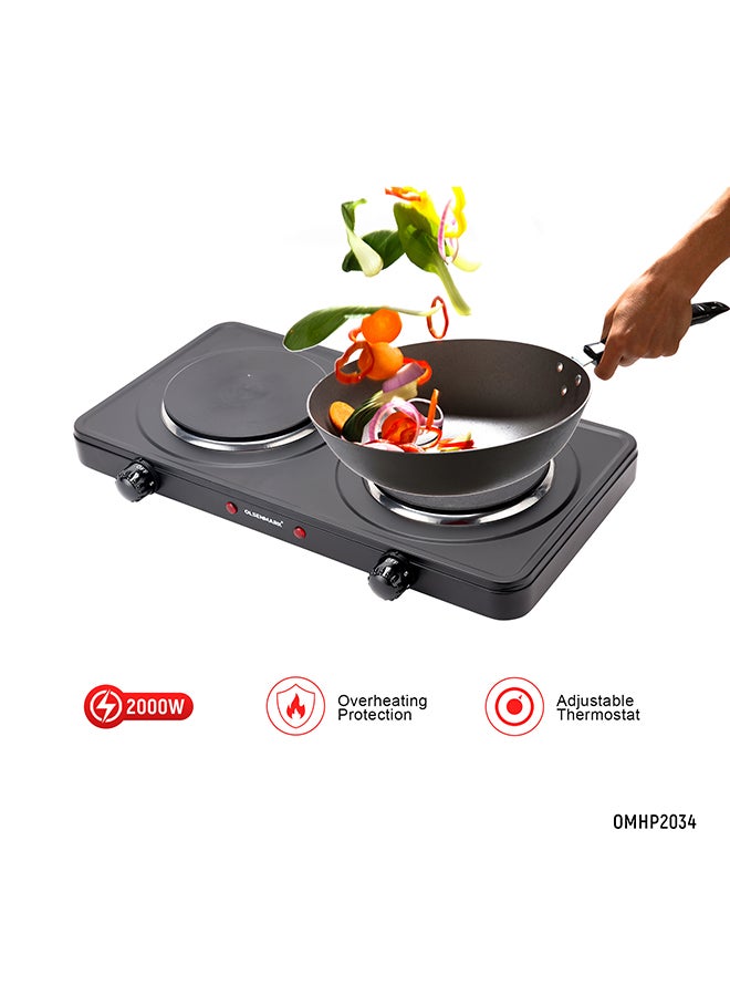 Olsenmark Electric Hot Plate 2500W 2500 W OMHP2034N Black/Silver  - Image 1