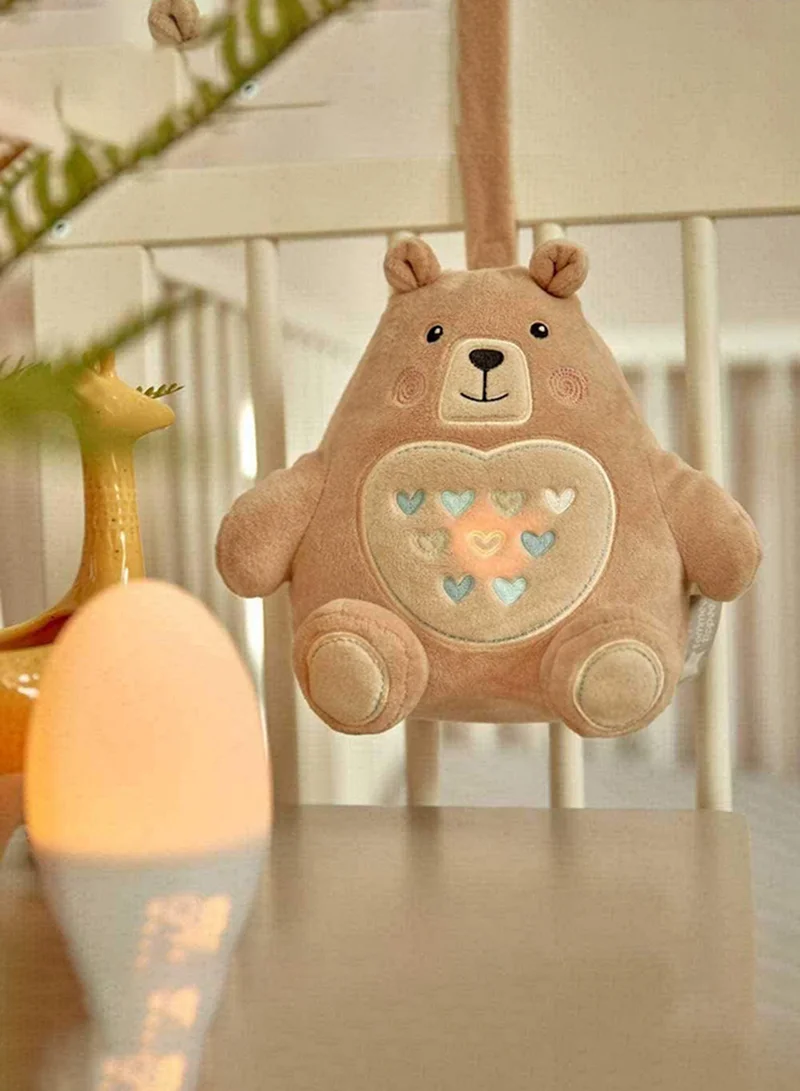 tommee tippee Bennie The Bear Grofriends Rechargeable Light And Sound Sleep Aid For 0+ Months Brown