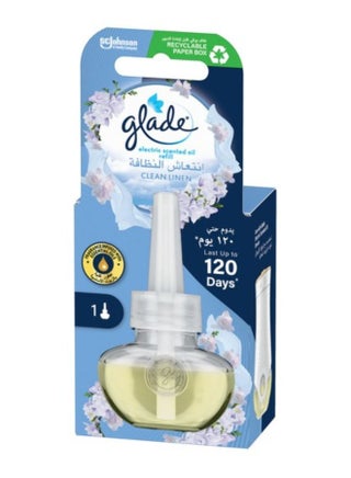 Glade Electric Scented Oil Refill Clean Linen 20ml - pnsku/N38770749A/45/_/1728471652/179aa2ba-112e-49a0-b6cd-42af1eca437b