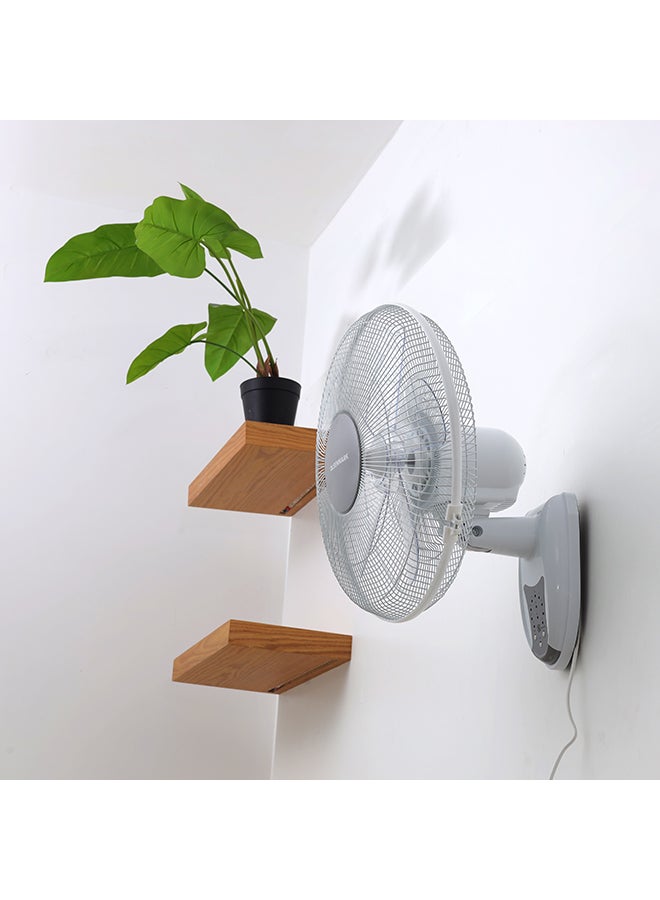 Olsenmark - Wall Fan With Remote Control 60W 60 W OMF1702 White/Grey - Image 1