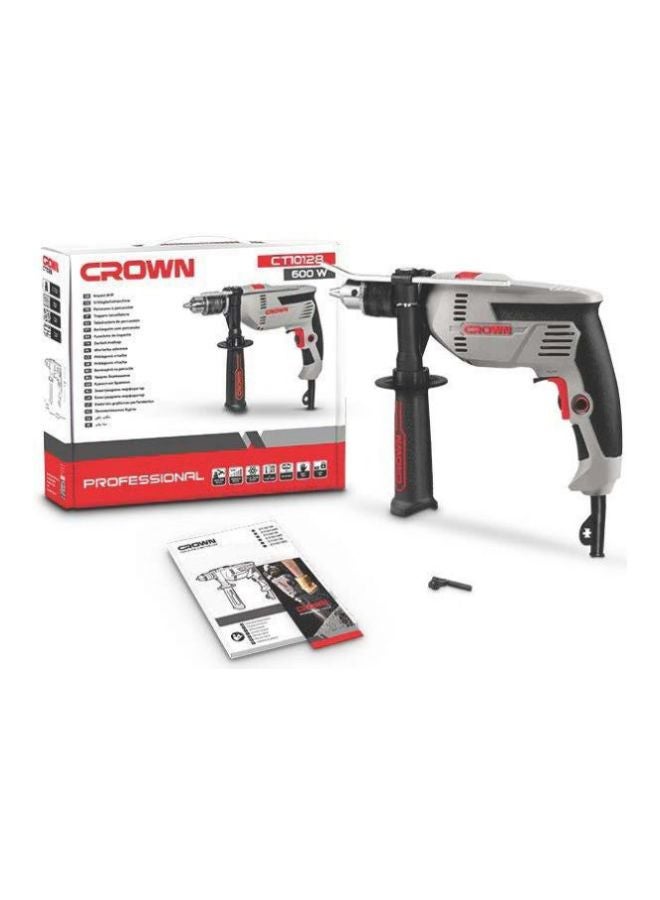 Crown Drill 13 mm 600 Watt CROWN Silver/Black/Red - Image 3