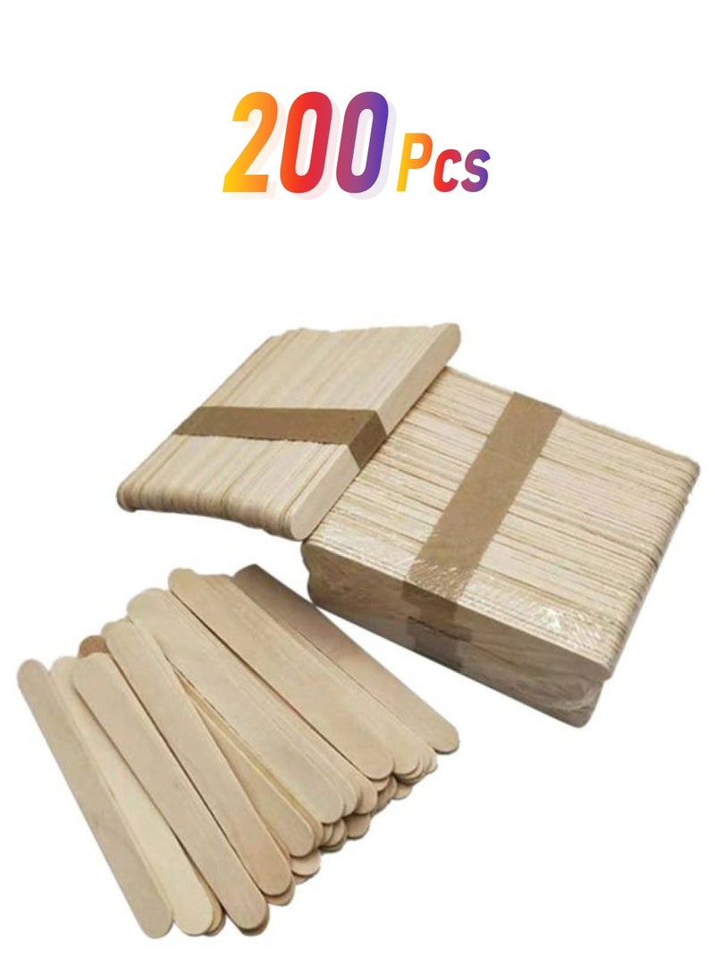 Generic - Pack Of 200 Wooden Tongue Depressor Stick Wooden - Image 1