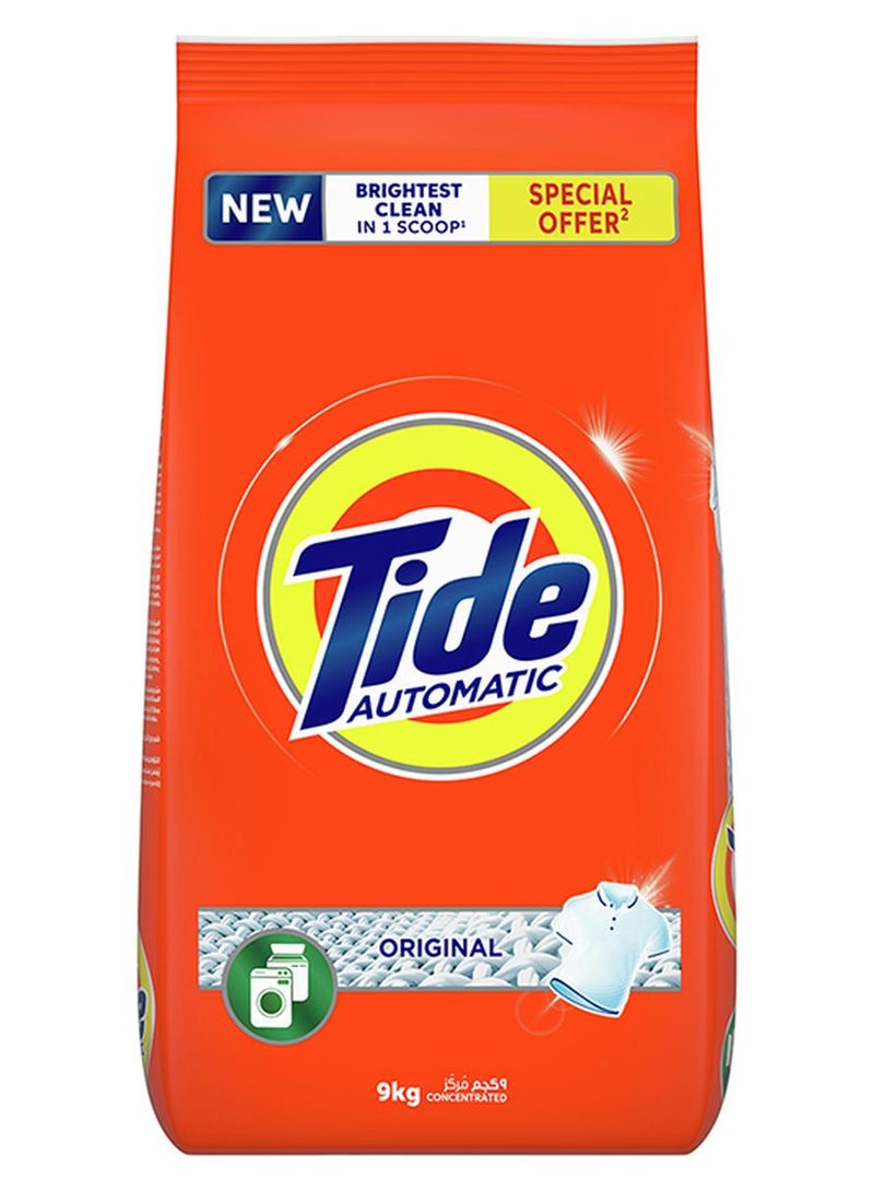 تايد مسحوق غسيل للغسالات الأوتوماتيك بالرائحة الأصلية 9كيلوجرام - Image 1