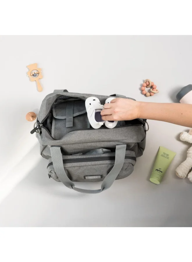 BEABA Geneva Diaper Bag, Multifunction Baby Diaper Bag, Diaper Bag With Bag Strap For Baby Stroller, Baby Must Haves