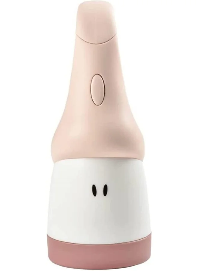 BEABA Night Light For Baby And Kid, Rechargeable, Cordless And Portable, Soft Light, Ergonomic: Hooks Onto Handles And Crib Bars, 90 Hrs Battery Life, Turns Into A Torch - Pink