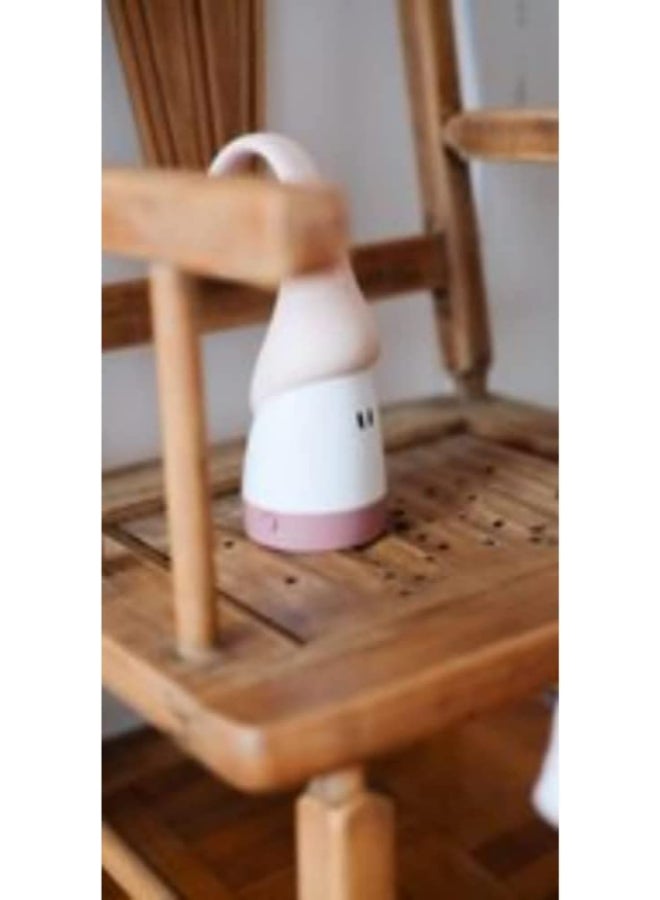BEABA - Night Light For Baby And Kid, Rechargeable, Cordless And Portable, Soft Light, Ergonomic: Hooks Onto Handles And Crib Bars, 90 Hrs Battery Life, Turns Into A Torch - Pink - Image 1