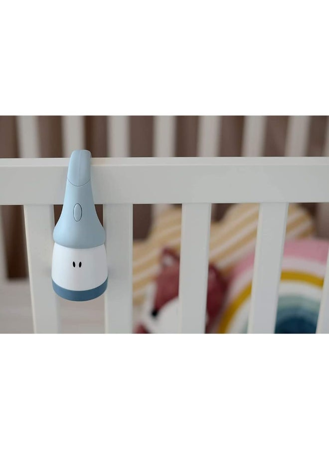 BEABA - Night Light For Baby And Kid, Rechargeable, Cordless And Portable, Soft Light, Ergonomic Hooks Onto Handles And Crib Bars With 90 Hrs Battery Life And Turns Into A Torch - Blue - Image 1