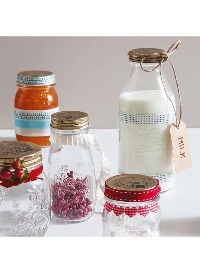 Bormioli Rocco - Quattro Stagioni Storage Bottle Clear/Gold - Image 1