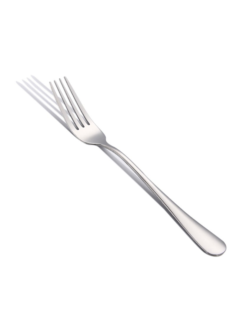 Sunhome 16-Piece Stainless Steel Cutlery Set With No Texture On The Surface Kitchen Utensil Set Western Tableware Suitable For Home Kitchen Restaurant Hotel Party Dining Picnic Dining Exquisite Packaging For Gifts Silver 23,18,14cm  - Image 5