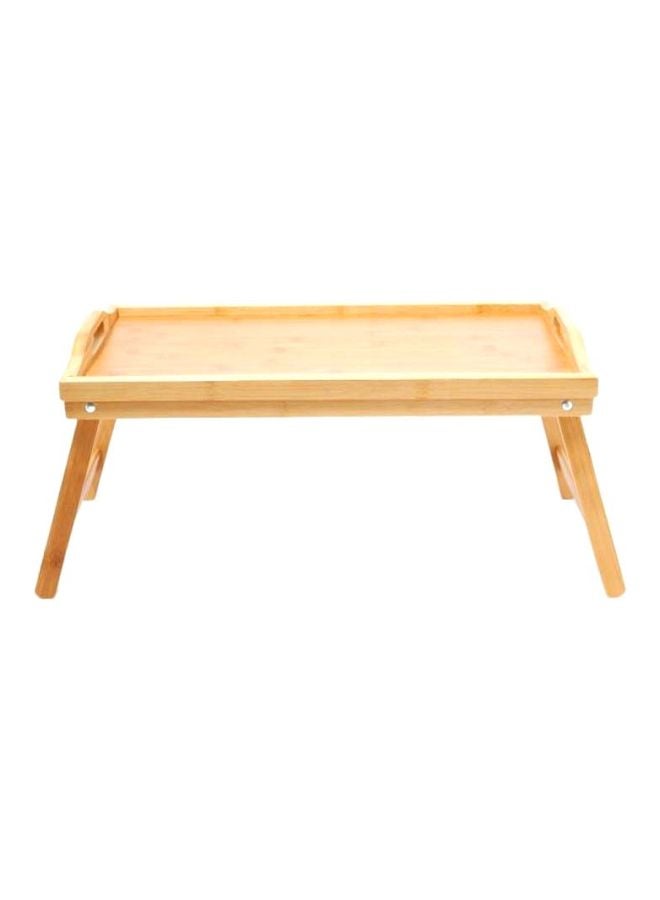 ALBERTO Foldable Food Serving Tray Beige 50x30x4cm - Image 1