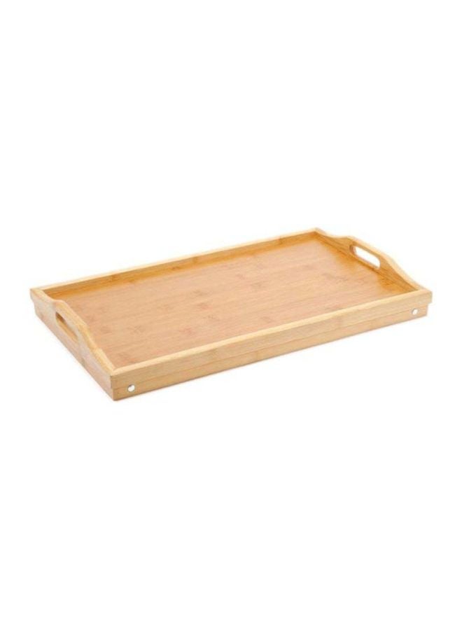 ALBERTO Foldable Food Serving Tray Beige 50x30x4cm - Image 3