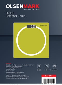 Olsenmark Olsenmark Digital Personal Scale- OMBS1786, Multi-Purpose Weighing Machine with High Precision, LED Display  - Image 5