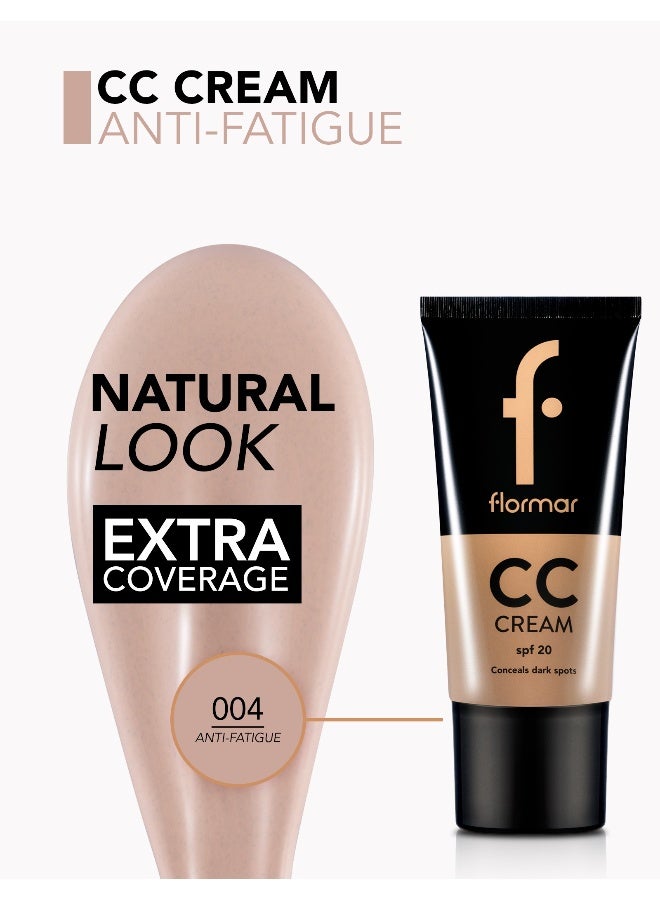 flormar CC Cream – 04 Anti Fatigue – Revitalizing CC Formula, Buildable Coverage, Cream Texture, Awake Skin Effect Anti Fatigue - Image 5
