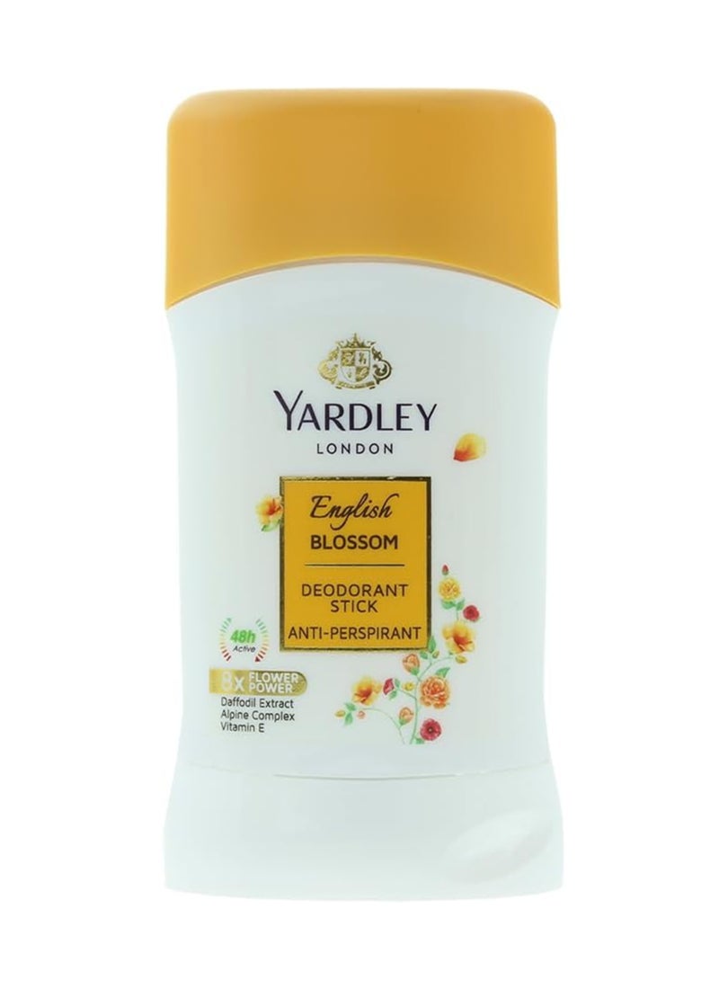 Yardley English Blossom Anti Perspirant Stick 40grams - Image 1