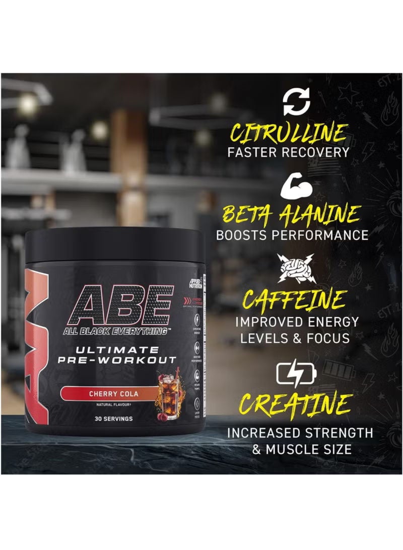 أبلايد نيوتريشن مكملات غذائية ما قبل التمرين من آبي بنكهة الكرز والكولا - 375 جم 30 وجبة - Image 2