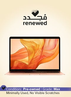 Renewed - MacBook Air 13.3-Inch Retina Display, Core i5 with 1.6GHz Dual Core Processor/8GB RAM/128GB SSD/Intel UHD Graphics 617 And English Keyboard - 2019 Rose Gold