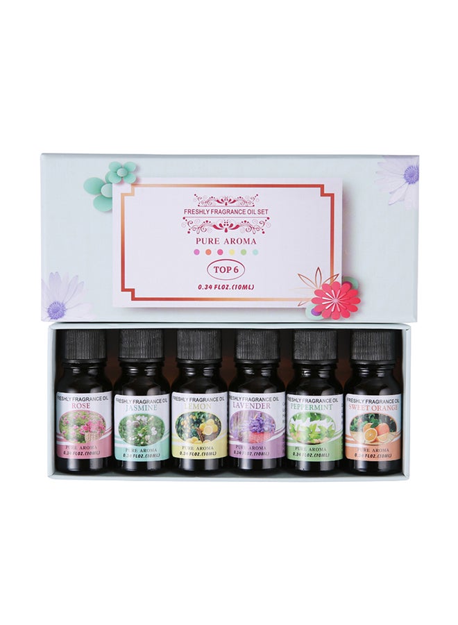 6-Piece Aroma Fragrance Oil Set Clear 10ml - Image 2