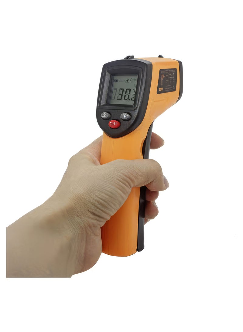 Cuisine Art Non-Contact Infrared Digital Thermometer, High-Precision Laser Temperature Gun with Backlit LCD, Professional Thermal Scanner for Kitchen, Industrial & DIY, Yellow/Black ,Infrared Thermometer, Laser Temperature Gun, Digital Thermal Scanner, Non-Contact Thermometer, Industrial Heat Sensor, Kitchen Laser Thermometer, HVAC Tools, BBQ Thermometer Gun, Infrared Heat Gun, Laser Guided Thermometer, UAE Industrial Gadgets. Yellow 18.5x13x3.47cm Yellow 18.5x13x3.47cm - Image 5