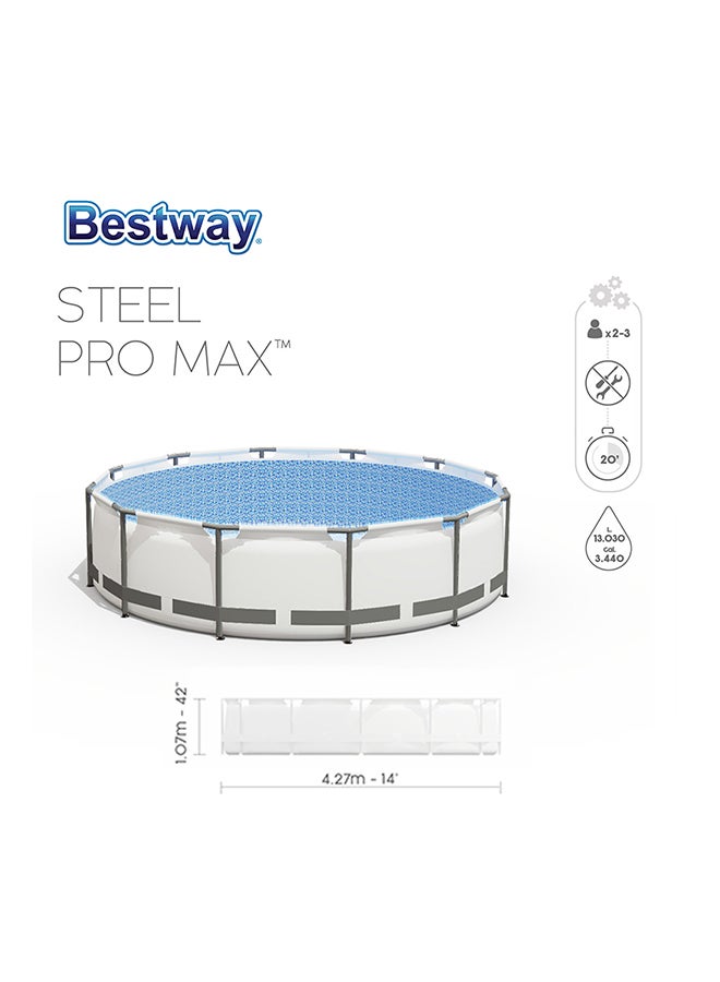 Steel Pro Max Pool Set, Filter Pump,ladder 4.27x1.07metre