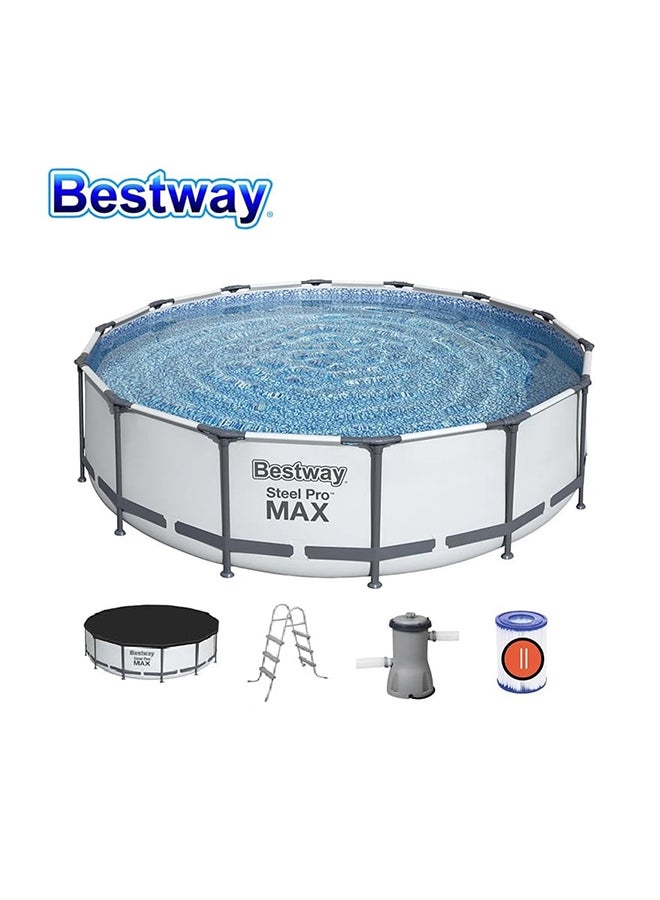 Steel Pro Max Pool Set, Filter Pump,ladder 4.27x1.07metre