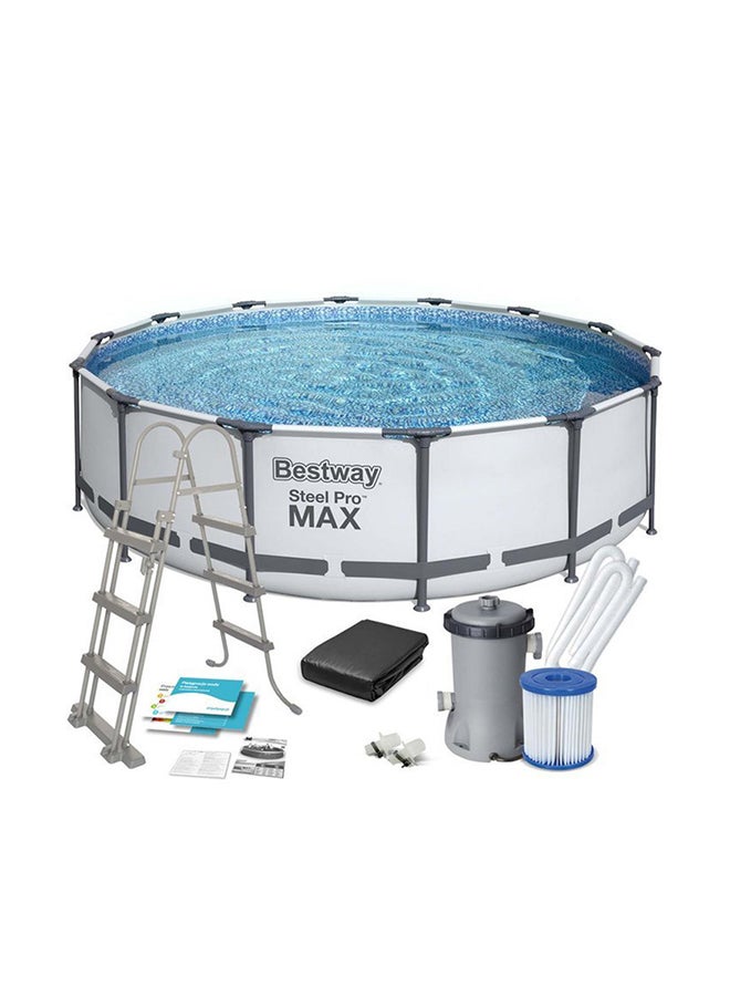 Steel Pro Max Pool Set, Filter Pump,ladder 4.27x1.07metre