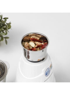 GEEPAS 3-IN-1 Mixer Grinder, Powerful Copper Motor with Stainless Steel Jars and Blades, Unbreakable Polycarbonate Jar Caps, ABS Body| Ergonomic Design, Overload Protector| 3 Jars with 3-Speed Control 550 W GSB5080N White/Blue  - Image 5