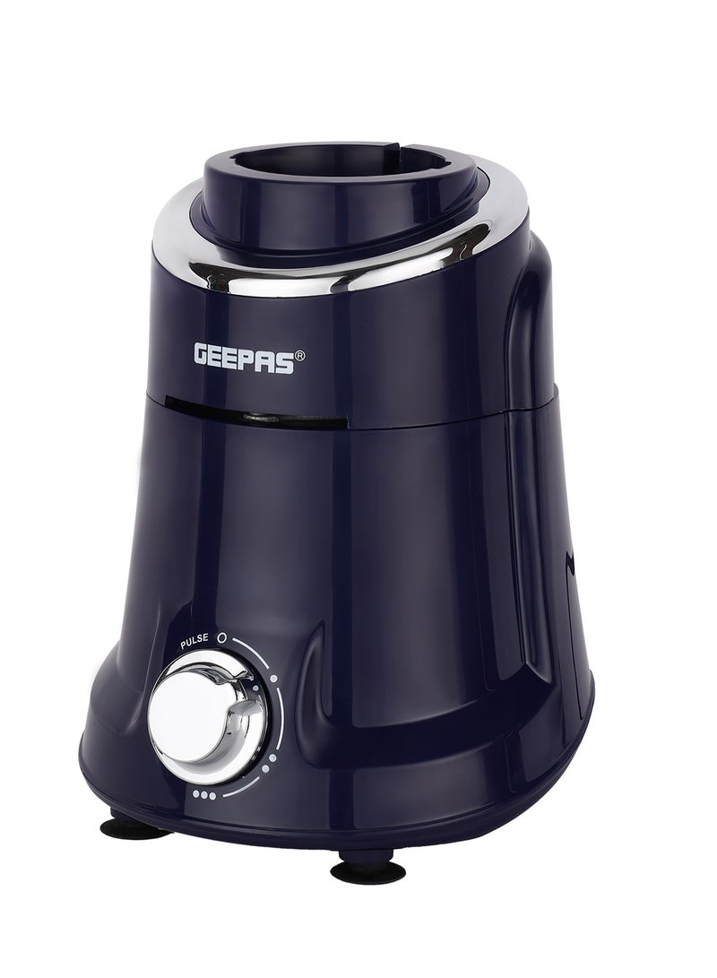 3-in-1 Mixer Grinder 750W Powerful Motor | Stainless Steel Jars and Blades, Unbreakable Jar Caps| Fast Grinding, Ergonomic Design| 3 Jars with 3 Speed Control, Perfect for Grinding, Making Smoothies, Batters, etc.| 750 W GSB5080S Blue & Silver