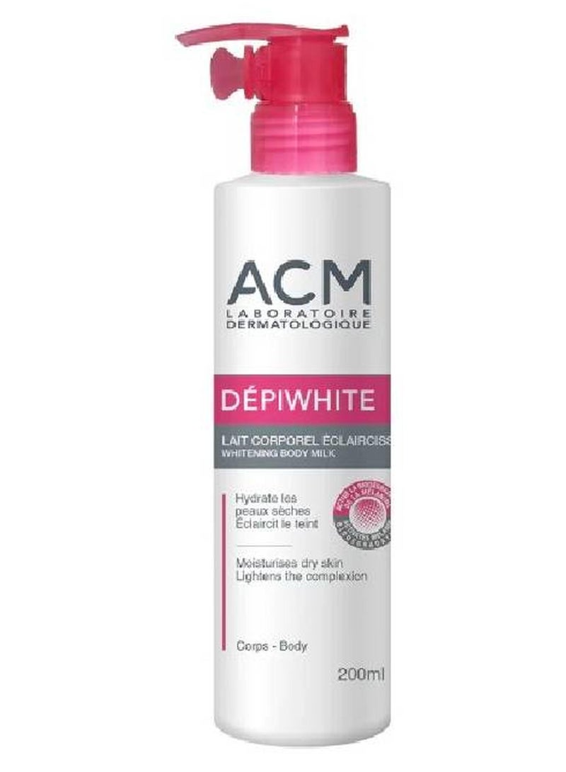 ACM Laboratoire dermatologique Depiwhite Milk Body Lotion, 200ml – Whitening Moisturizer for Soft, Radiant Skin 200ml - Image 1