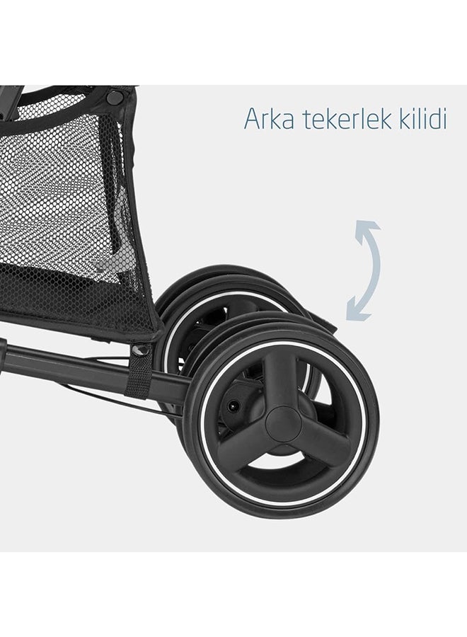 Mara Baby Stroller, Lightweight And Compact Stroller, 3 Recline Positions, Lie-Flat Position, Automatic Fold, Rain Cover, 0 - 4 Years, Brave Graphite, 2 Year Warranty - pnsku/N38977045A/45/_/1732878760/a9a0817b-d215-4385-bc53-0f78f875ddb6