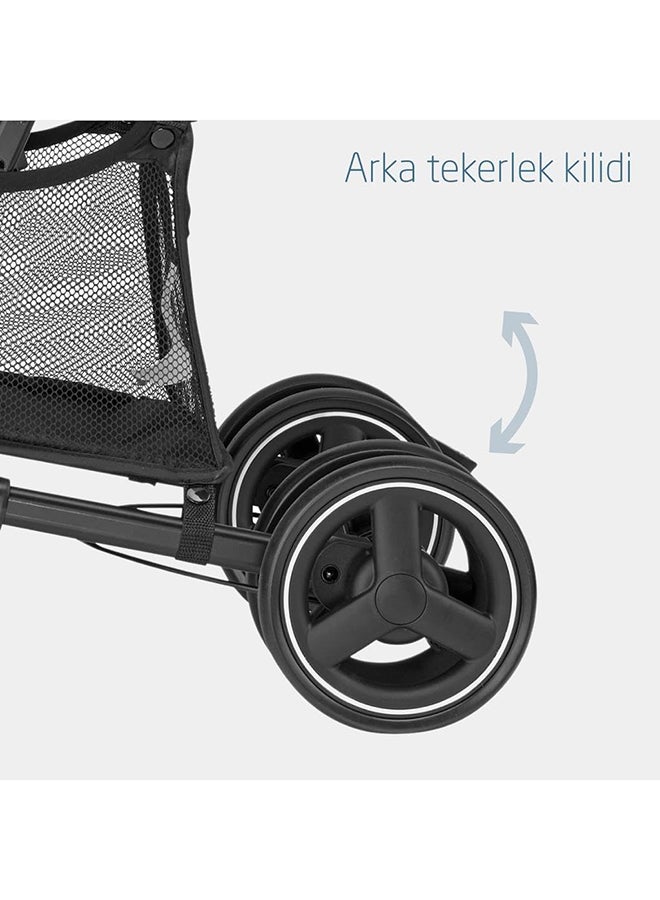 Maxi-Cosi - Mara Baby Stroller, Lightweight And Compact Stroller, 3 Recline Positions, Lie-Flat Position, Automatic Fold, Rain Cover, 0 - 4 Years, Brave Graphite, 2 Year Warranty - Image 1