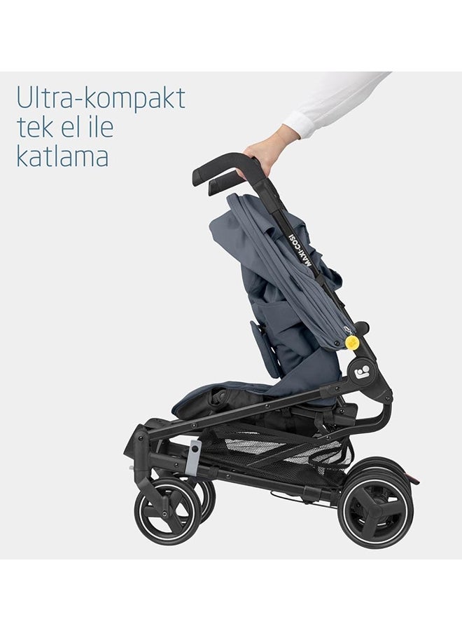 Maxi-Cosi - Mara Baby Stroller, Lightweight And Compact Stroller, 3 Recline Positions, Lie-Flat Position, Automatic Fold, Rain Cover, 0 - 4 Years, Brave Graphite, 2 Year Warranty - Image 1