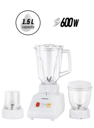 Multi Functional 3 In 1 Blender, With 1.5 Litre Jar Capacity, Stainless Steel Blade & Housing, Overheat Protection, Multi Functional Design For Blending, Grinding & Mincing, 2 Speed Function 1.5 L 600 W OMSB2054 White - pnsku/N38978828A/45/_/1746519954/d8649f34-daff-4cce-bb3e-b69cdc630019
