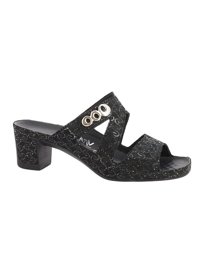 VITAL - Classic Shiny  Slip-On Sandals Black - Image 1
