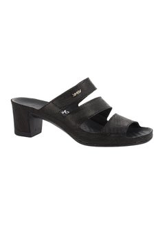 Classic Shiny  Slip-On Sandals Black