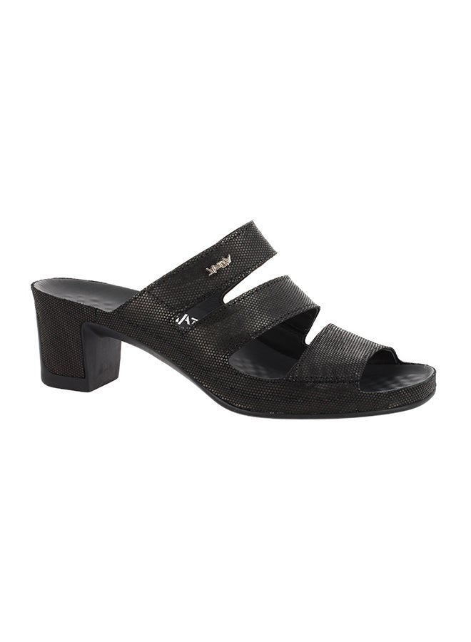 VITAL - Classic Shiny  Slip-On Sandals Black - Image 1