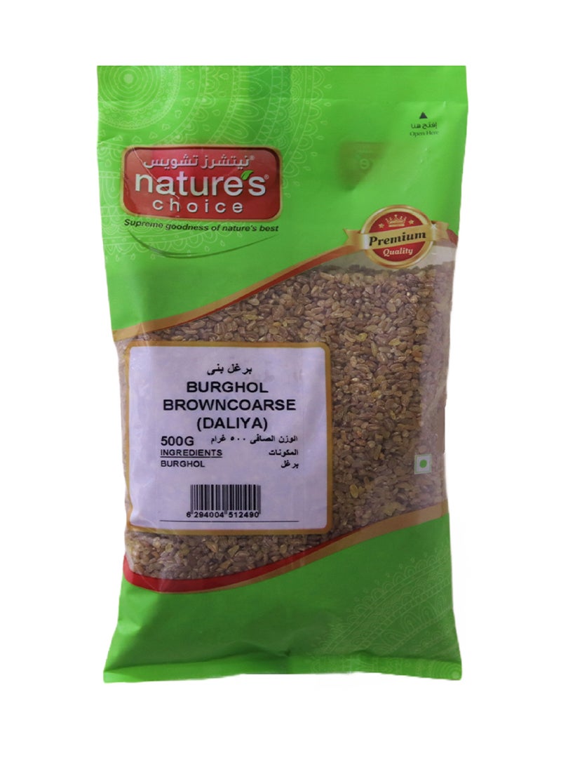Nature's Choice - Burghol Browncoarse Daliya 500grams - Image 1