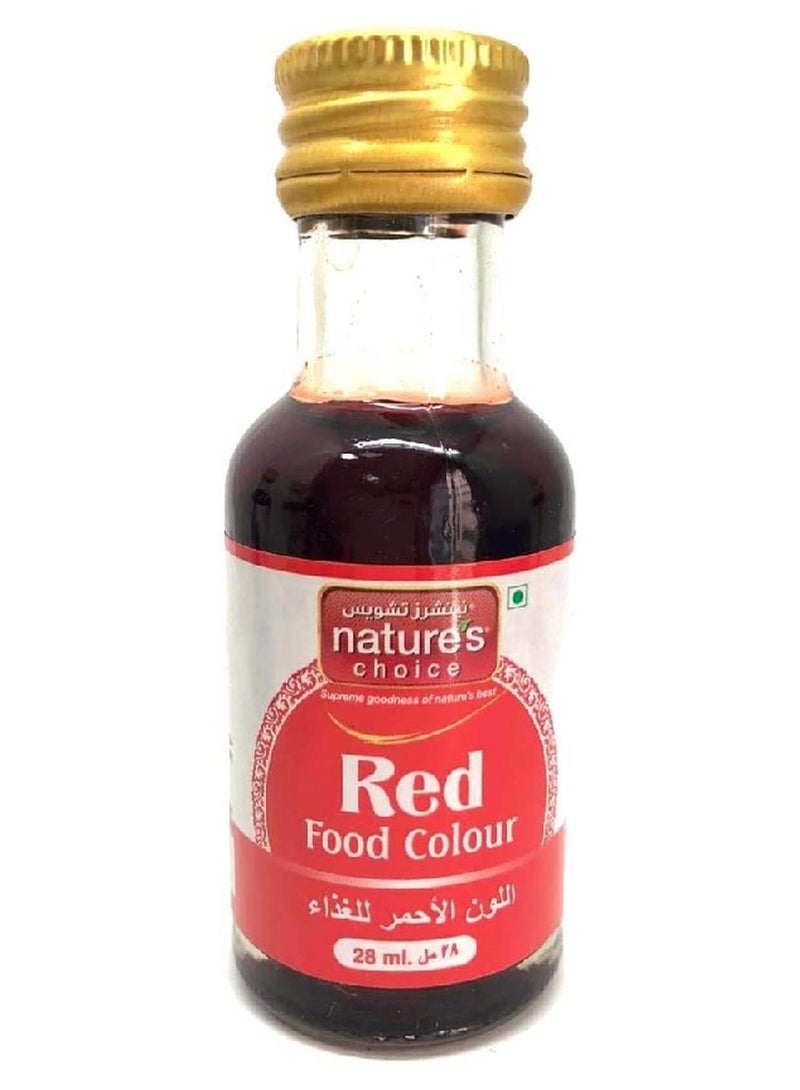 Nature's Choice Food Colour Red 28ml - Image 1