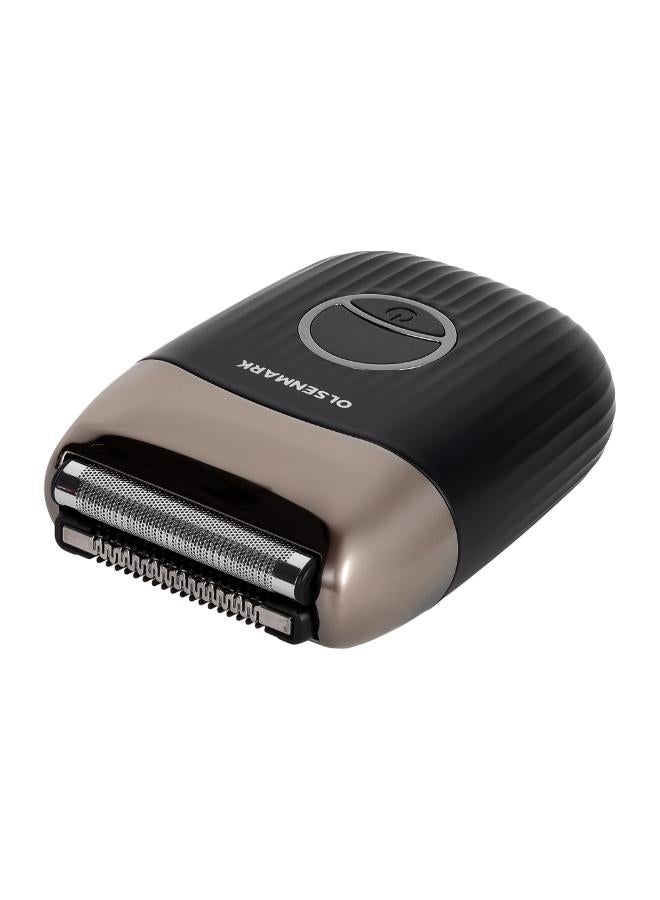 Olsenmark Men'S Electric Foil Shaver OMSR4016S, Mini Travel Rechargeable Precision Foil Shaver With Sideburn Trimmer For Beard & Stubble, Cordless Electric Beard Razor, Reciprocating Trimmer 2 Year Warranty Black Beige/Silver 18cm  - Image 5